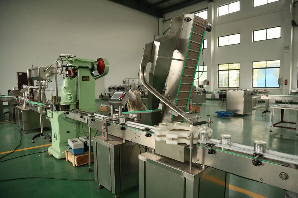 Automatic Px-Cp50 High Accuracy Canned Fruit Food Can Tinplate Aluminum Cap Filling Packing Line Smart Capping Machine