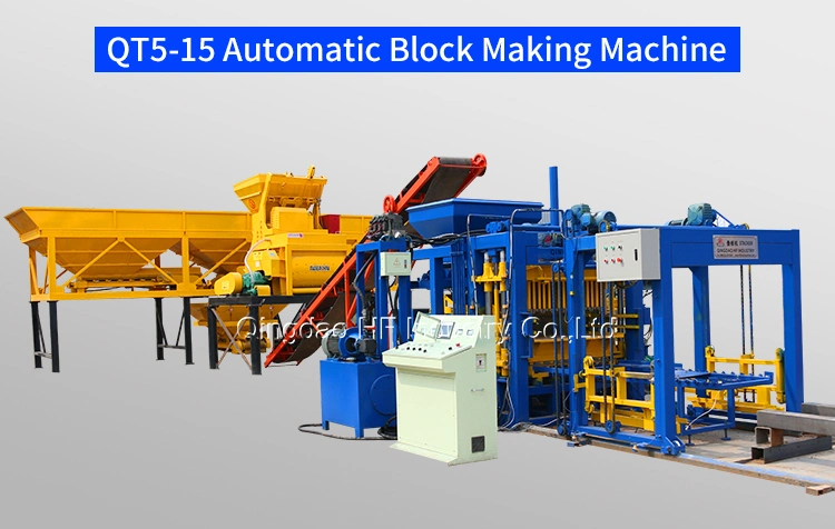 Qt5-15 High Density Hydraulic Vibration Automatic Block Making Machine Factory